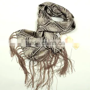 Luxury 100% Silk Long Men Scarves Customize Any Design Mens Scarf thumbnail-3