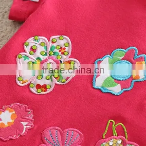 2 Colors (TS220) Neat 2-6Y Guanghou Wholesale Children Wear Baby Summer Set Beautiful Kids Girls Suits thumbnail-4