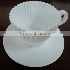 100% Food Grade Silicone Coffee Cup Shape Cake Cup thumbnail-2