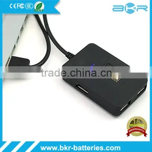 4 USB Port Hub USB 2.0 HUB for Pc Laptop Notebook Computer - Black thumbnail-2