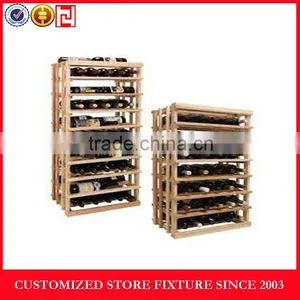 Attractive Wooden Wine Display Shelf thumbnail-2