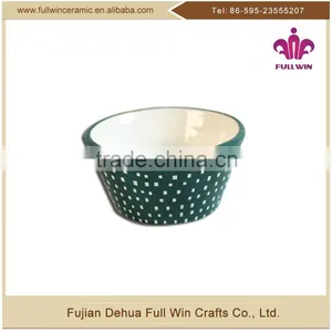 Lead-free With Christmas Design Ceramic Christmas Candy Bowl , Colored Ceramic Bowl thumbnail-1