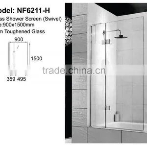 Toughen Glass Shower Screen for Bathroom thumbnail-1