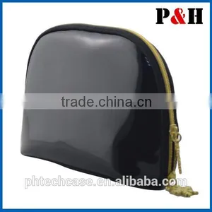 Leather Cosmetic Travel Pouch Make up Case With High Temperament Section thumbnail-1