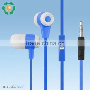 Flat Cable Earphone Manufacturer/supplier/exporter, Stereo Earbuds With Mic for Mobile Phones thumbnail-2