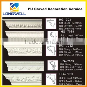 Polyurethane Carved Corner Cornice for Home & Interior Decoration thumbnail-4