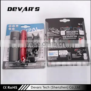 2016 High Quality and Super Bright Sllicone Bicycle Light With Battery thumbnail-5