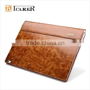 ICARER Genuine Leather Case for Microsoft Surface Book Detachable Flip Cover With Stand Function thumbnail-1