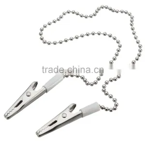 Medical Dental Napkin Holder Dental Lab Bib Crocodile Clip Clamp Flexible Metal Ball Chain thumbnail-5