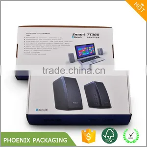 CMYK Printing Corrugated Cardboard Box for Bluetooth Speaker thumbnail-4