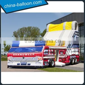 Customized Fire Truck Adult Inflatable Slide thumbnail-2