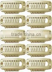 Snap Comb Clips 9 Teeths Type Clips for Hair Extension Snap Clips Hair Extension Snap Clips thumbnail-1