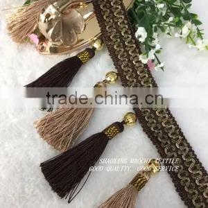 Wholesale Tassel Fringes With Two Different Colors for Home Textile Accessory thumbnail-6