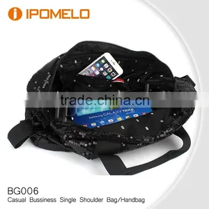 Wholesale Custom Long Strap Cross Body Shoulder Canvas Bag With Sequin thumbnail-1