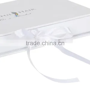 White Customized Hair Extension Packaging Box thumbnail-5