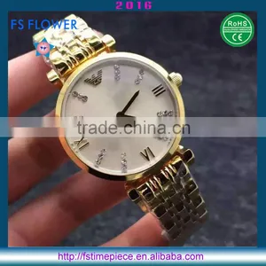 FS FLOWER - Hot Selling Fashion Watch Stainless Steel Case Women Reloj Mujer 2016 thumbnail-4