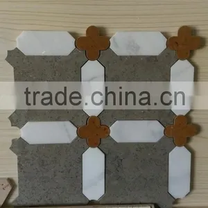 Beautiful Marble Mosaic Flower Patterns thumbnail-4
