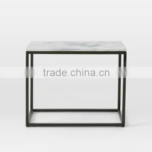 Simple Style Living Room Industrial Lighted End Table With Metal Frame thumbnail-6