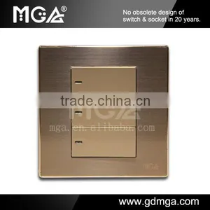 MGA Q7L Series Q-K03A 3 Gang Modern Wall Switch thumbnail-1