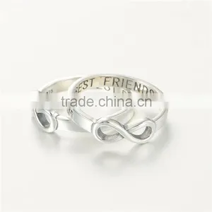 Best Friend Nipple Ring Forever Infinity Shape Silver Rings FR302 thumbnail-4