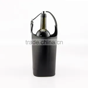 Genuine Leather Portable Wine Bag thumbnail-4