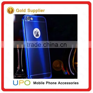 [UPO] New Arrival Luxury Electroplating Mirror Bright Aluminum Metal Cell Phone Case for IPhone 6 Plus thumbnail-2