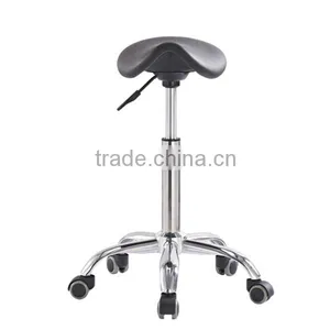 Triumph Boss Caressoft Plus Drafting Stool With Back Cushion / Chrome-finished Adjustable Stool Upholstered thumbnail-5