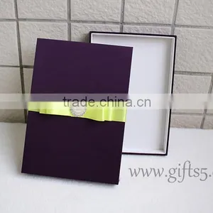 Wedding Invitation Decorative Silk Gift Boxes Made in China thumbnail-1
