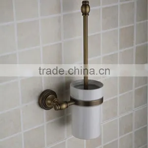 2014 Antique Fashion White Ceramic Antique Copper Toilet Brush Holder Accessories for Bathroom thumbnail-1