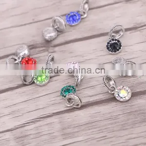 Mixed Round Crystal Dangling Beads For Jewelry Making European Style Findings thumbnail-2