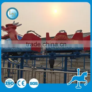 Amusement Playground Mini Roller Coaster Electric Kis Dragon Train thumbnail-5
