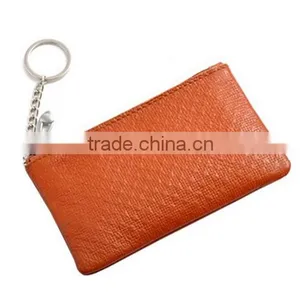 Boshiho Real Leather Zipper Coin Purse With Key Chain thumbnail-6