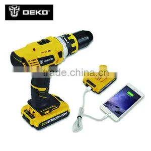 18V DC New Design Mobile Power Supply Lithium Battery Cordless Drill thumbnail-1