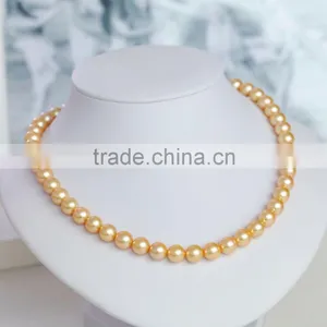White Color High Luster Gold Chain Necklace for Wedding Jewelry Wholesale thumbnail-1