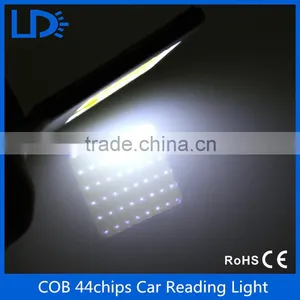 Hot LED White Car Auto Light Panel Interior Map Lamp Bulb COB Dome Reading Lamp thumbnail-6