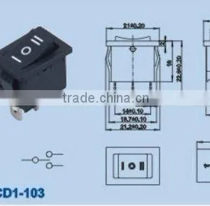3 Way Rocker Switch KCD1-103 thumbnail-4