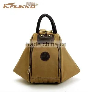 Novel Canvas Shoulder Bag Fashion Handbag Convert To A Backpack From A Shoulder Bag Pattern Shoulder Bag thumbnail-1