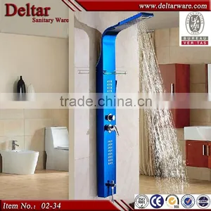Led Shower Panel Blue Color Panel China Product, Shower Stone Wall Panel, Bamboo Shower Panel thumbnail-1