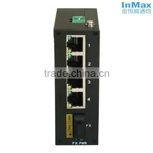 5 Port Unmanaged Industrial Ethernet Networking Switches With 4+1G, InMax I305C thumbnail-1