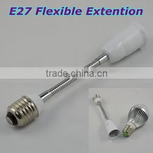 E27 to E27 Aluminum Flexible Extension Adapter Converter Desk Lamp E27 Socket thumbnail-1