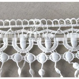 Special Design 12.5cm Width Polyester Macrame Fringe Lace Trim Water Soluble thumbnail-4