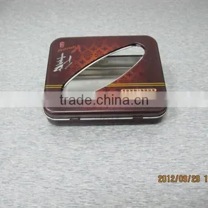 Rectangular Shape Small Hinged Lid Tin Box thumbnail-1