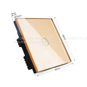 UK Standard RF 433.92MHz315MHz 1gang1way Touch Switch With Remote Controller thumbnail-4