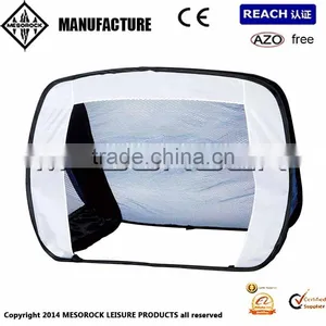 NEW Folding Pop Up Soccer Goal, Kids 4 Foot Portable Hockey Football Training Net & Pegs Goal thumbnail-1