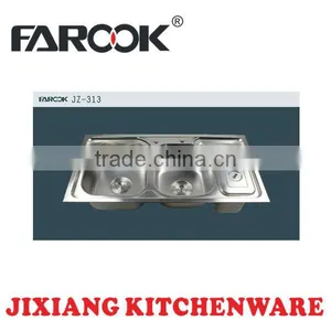 Stainless Steel Kitchen Sink With Drainer thumbnail-1