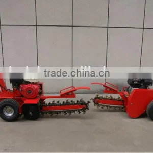 7HP Gasoline Power 10mm Width and 450mm Depth Trenching Machine, Mini Trencher thumbnail-4