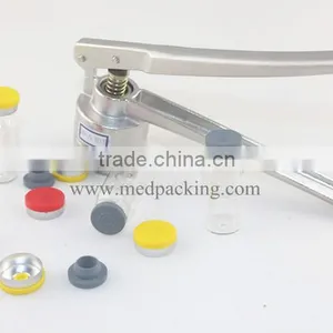 Flip off Cap Crimper 5ml Glass Clear Vial + 20mm Vial Stopper + 20mm Flip off Caps + 1pcs 20mm Vial Crimper thumbnail-2
