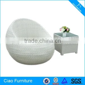 Rattan Coffee Table Set Wicker Furniture Cafe Chair thumbnail-1