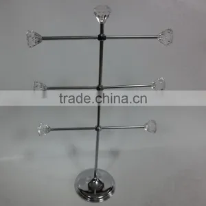 K/D Chrome Plated Metal Jewellery Holder thumbnail-1