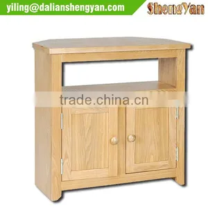 Oak TV Stand , England Style Corner Table thumbnail-1